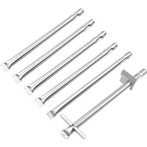 67557 Grill Burner Tubes for Weber Summit 460 470 Gas Grills, Grill Replacement Parts for Weber Summit Pipe Burner Tubes, 6 Pack