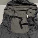 Orzbow Baby Carrier Cover Winter, Universal Baby Carrier Rain and Wind Cover with Pockets, Detachable Hood and Storage Bag, Waterproof & Windproof, Dark Grey Dinosaur (3 Season)