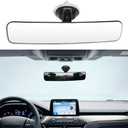 RGOAANC Car Rear View Mirror with Suction Cup, 360 Degrees Adjustable Reduce Blind Spots, Anti Glare Wide Angle HD Auto Inside Rearview Mirror Car Accessories Universal for Vehicle, Truck, SUV, Boat
