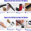 Cord Hider Self-Adhesive 235in(15x L15.7) Cord Covers for Wall Mounted TV Wires on Wall Cable Hider Wall Kit Cable Management Organizer with 78in Wall Cord Hider 6ft Floor Cord Cover-White