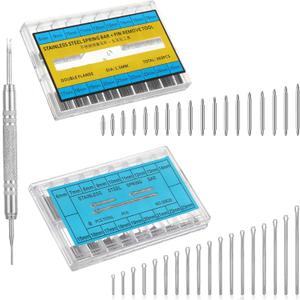 720 Pcs Spring Bar, 8-25mm Watch Band Pins Replacement Kit, Stainless Steel Watch Link Pins, Watches Accessories for Any Watchmaker or DIY Enthusiast