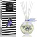 LOVSPA Reed Diffuser Set, Hawaiian Sandalwood Scented Oil Diffuser with Sticks, Home Fragrance Accessories for Bathroom Shelf Decor, Aroma Diffusers for Home or Office Fall Decor, USA Made (Infinity/4.5 oz)