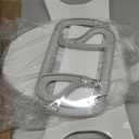 Bemis Assist Toilet Seat with Built-in Support Handles, Hinges Never Loosen, Fits Round and Elongated