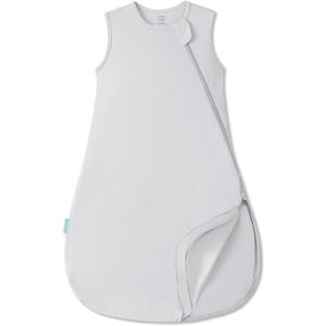 PurComfy Summer Sleep Sack, 0.5 TOG Bamboo Viscose Baby Wearable Blanket with 2-Way Zipper, Soft Breathable Baby Sleeping Bag (0-3 Months, Dolphin)