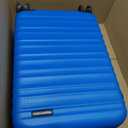 Amazon Basics 21" Hardside Carry-On Luggage with Expandable Space, Scratch-Resistant Surface, Telescoping Handle, Four Multi-directional Wheels, Light Blue