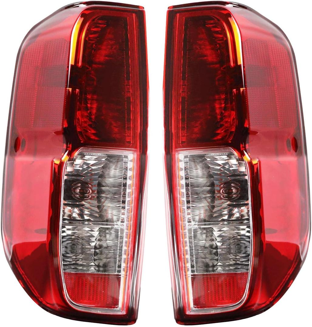 Tail Lights Compatible With 2005-2021 Nissan Frontier Models With Bulbs Left and Right Side Replace NI2801206 NI2800206