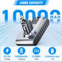 10000mAh Replacement for Dyson V6 Battery 21.6V Lithium VTC4 SV03 SV04 SV05 SV06 SV07 SV09 DC58 DC59 DC61 DC62 DC72 DC74 Absolute Animal Motorhead Slim Vacuum with 2 Filters (V6)