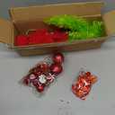 2.3Ft Lime Green Christmas Tree, Bendable Christmas Tree with Dual-Mode Light String and Ornaments, Whimsical Xmas Decor for Holiday Party