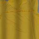 Dokotoo Womens Blouse Ruffle V Neck Short Pleated Sleeve Flowy Shirts Dressy Casual Cute Summer Tops Tunic Fashion Clothes Lace Patchwork Business Work Shirts Yellow Small