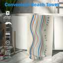 Mental Health Beach Towel, Mental Health Beach Towels Oversized Gifts for Women Men, Progress is Not Linear Therapy Quick Dry Travel Sand Free Towel Decor for Bathroom Swimming Pool 30x60in