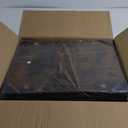 Mobile AV Media Stand with Outlets and 4 Rolling Caster Wheels, 4-Tier Rolling TV Stand for Gaming Console, Stereo, DVD Player, Sturdy Metal Frame, Versatile Living Room,Bedroom (Retro Brown)