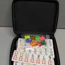 CHH Double 12 Mexican Train Number Dominoes – Travel Size with Zip Up Case, Hub & 8 Domino Trains – 91 Fun Size Numbered Dominoes