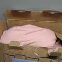 Bedsure Twin XL Comforter Set - Extra Long 5 Pieces Dorm Bedding Sets, Pinch Pleat Pink Bed in a Bag with Comforter, Sheets, Pillowcase & Sham