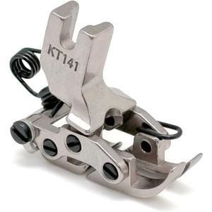 Flat Car Front & Rear Interactive Tank Presser Foot #KT141 Compatible with Sewing Machine JUKI DDL-5550 DDL-8700 Brother DB2-B745 DB2-B755