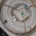 48 Crystal Fandelier Ceiling Fan with Light, Retractable Ceiling Fans Chandelier Fan with Retractable Blades LED Dimmable Crystal Ceiling Fan Chandelier Fans for Bedroom Living Room-Gold