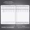 Clever Fox Income & Expense Tracker Large – Accounting & Bookkeeping Ledger Book for Small Business – 2-Year Record Notebook, A4 (Silver Black)