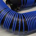15FT RV Sewer Hose, EXTREME Heavy Duty 24 Mil TPE Material for Abrasion Resistance and Crush Protection, Camper Sewer Hose Kit with Pre-Attached Bayonet Fittings, 4-in-1 Adapter Elbow, Blue