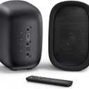 Saiyin Powered Bluetooth Bookshelf Speakers for Record Player, 40W Stereo Sound Speakers with 3-Inch Woofer, DualCurved Horn Bass Reflex Port and Optical/AUX/TVARC for Turntable/PC/TV, Pair