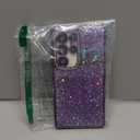 FABSPARK Case for Samsung Galaxy S24 Ultra,Glitter Crystal Diamond Rhinestone Sequin Shiny Bling Sparkly Glossy Luxury Electroplated,Aesthetic Cute Full Protection for Samsung Galaxy S24 Ultra,Purple