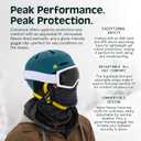 Retrospec Comstock Ski Helmet - Snowboard Helmet for Adults & Youth - Adjustable Fit Snow Helmet with Protective Shell and Breathable Vents for Men, Women, Boys & Girls, M/L Matte Sprucestone