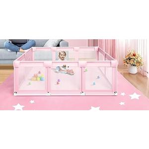 Babies and Toddlers Playpen 50×50 inch pink