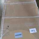 Shower Glass Wall Panel 36" W x 76" H, 3/8" (10mm) Tempered Glass, Half Frameless Fixed Shower Screen, Single Panel with Double-Sided Easy-Clean Coating - Matte Black