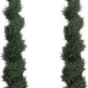 5ft Tall Spiral Topiary Trees Artificial Outdoor Set of 2