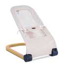 Baby Bouncer,Portable Baby Bouncer Seat & Foldable with 3 Height Adjustments, Ergonomic Bouncer for Babies 0-6 Months, Wood Grain Style, Natural Vibrations, Includes Storage Bag(Mesh Beige)