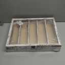 11x14 Display Case with Adjustable Shelves White, 4-Tier Memory Shadow Box for Wall, Deep Wooden Keepsake Display Shelf with Locking Door for Memorabilia, Photos, Medals, Wedding, Home Decor