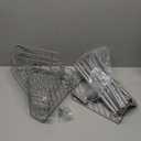 5 Tier Floor Standing Corner Shower Caddy Organizer Shelf with Hooks, Bathroom Shelves Stand Rack, Silver