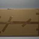 SENIG Small Brown Rectangle Wood and Metal Coffee Table with Storage Shelf for Small Living Rooms (31.5in)