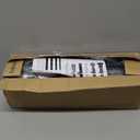 Adjustable Curtains Rods for Windows 48 to 84 Inch, USFOOK 7/8 Inch Splicing Single Curtain Pole Set, Decorative Drapery Rods 32 to 86 Inch for Home, Black Square Finials