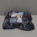 Waterproof Throw Blanket, Flannel Blanket Waterproof, Leakproof & Spill-Proof Grey Throw Blanket, Water Proof Blanket Double-Sided (Moon Grey & Starlit Grey, 40x60)