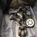 MaxWorks 51004 Foldable Travel Bag with Removable Rolling Wheels Large Carry On Suitcase Adjustable Size 25L to 55L for Gym Camping Business Trips Checkerboard Black