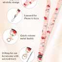 Zugzwang Stretchy Scrunchie Lanyard for ID Badges & Keys - Teacher Lanyard, Cute Elastic Necklace for Women, Nurses (Rose Red)