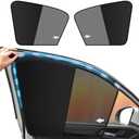 Car Window Shades for Side Window Magnetic Half Blackout & Half See-Through Driver Window Sun Shade Universal for Most Cars for Nap Camp Travel