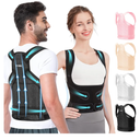 Fit Geno Back Brace Posture Corrector for Women and Men, Shoulder Straightener, Adjustable Full Back Support, Upper and Lower Back Pain Relief - Scoliosis, Hunchback, Hump, Thoracic, Spine Corrector M