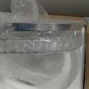 FRIXCHUR 19.7" Crystal Chandeliers Crystal Ceiling Light Fixtures Modern Flush Mount Light LED Chandelier Lamp for Living Room Bedroom Dining Room 6500K Cool White