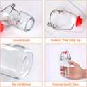 SZUAH 8 oz Swing Top Glass Bottles 10Pack, Reusable Flip Top Glass Bottle for Kombucha, Home Brewing, Beer, Beverage Storage(240ml, Set of 10)