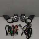 Driving Fog Lights Lamps Replacement for Toyota Sienna 2011-2017 Toyota Sienna (Base | LE | XLE, Not Fit SE Models) with H11 12V 55W Halogen Bulbs & Switch and Wiring Kit (Clear Lens)