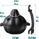 Cast Iron Garlic Roaster with Handle, Smoker Roaster, Garlic Cooker, Cast Iron Baker, Mini Roasting Pot, Potato Baker, Mini Cocotte, Used in the Kitchen Oven or Outdoors on a BBQ Grill Stove