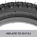 MOHEGIA Kids Bike Tire: 12.5/14/16/20 x2.125 Inch Folding Replacement Bicycle Tire,Compatible with BMX, MTB and Children Racing