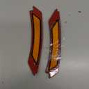 KYYET Compatible with BMW E90 E91 LCI 2009 2010 2011 4 Door Sedan Side Marker Lamps Bumper Reflector(Amber Lens)