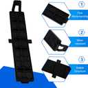 2 x Cabin Air Filter Plastic Cover Plate Fit for Chevrolet Silverado 2500 HD 2019-2023 Fit for GMC Sierra 2500 HD 2019-2024 Replace 84502369 84532403