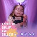 Sensory Swing, Indoor & Outdoor Sensory Swing for Kids & Adults, Double Layer Therapy Cuddle Swing for Kid with Autism, Holds up to 300lbs, Pink