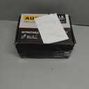 AUGO Self-Locking Retractable Ratchet Straps | 4 Heavy Duty Self-Tensioning Retractable Tie Down Straps with Soft Loops & Storage Bag | for Motorcycle, Truck, Cargo | 1500Lb Break Strength 1 x 12 (Black)