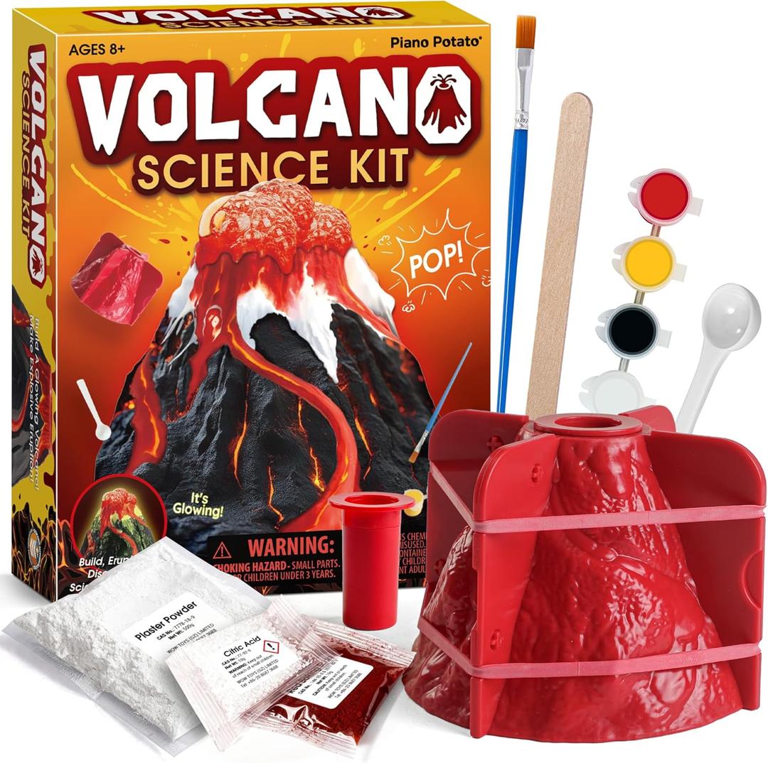 Volcano Science Kit for Kids  Erupting Volcano Making Kit, STEM Project & Science Experiment Kit, Non-Toxic Materials