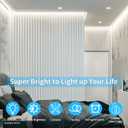32.8ft COB LED Strip Lights DC 24V Dimmable 6000K White Flexible LED Tape Light for Bedroom, with Remote and app Control LED Tape Lights CRI90+,for DIY Home DecorationWhite