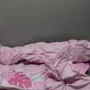 SLOOSH Inflatable Tanning Pool Lounger Float,72" x 65" Pool Floats Adult with Pillow,Luxury Fabric Large Suntan Tub Raft Floatie,Sunbathing Bed Lounge for Water Blow Up Kids Ball Pit Party Gifts, Pink