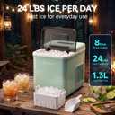 BODEGA 12V Ice Maker for RV, Portable AC/DC Ice Machine, 24 lbs/Day